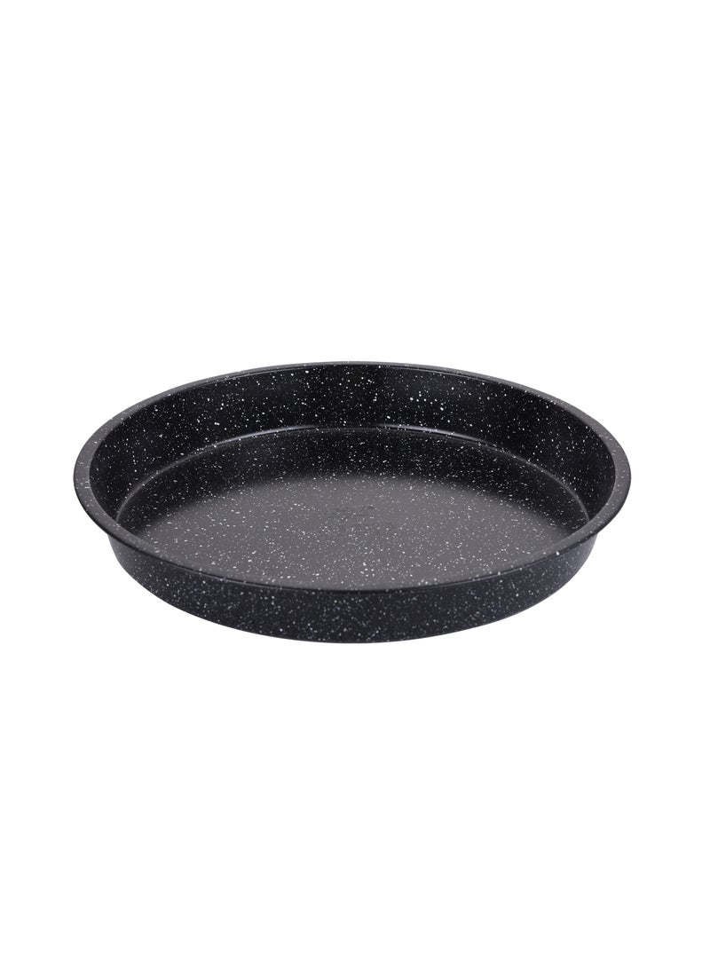 Life Smile Non-Stick Carbon Steel Round Cake Pan with Granite Coating – Oven Safe Baking Pan - Image 1